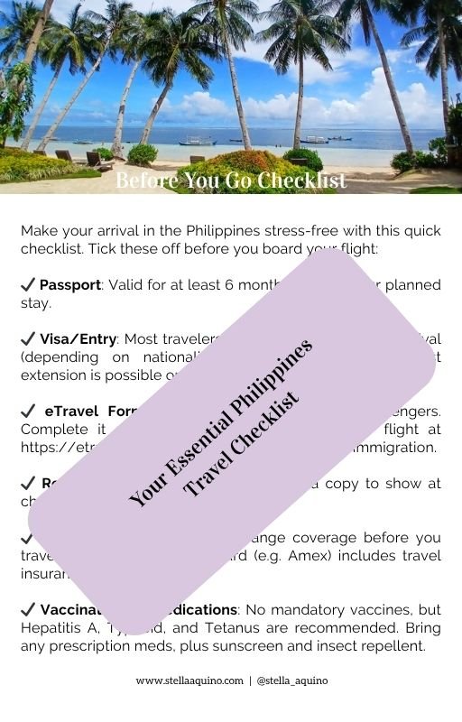 Before You Go Checklist